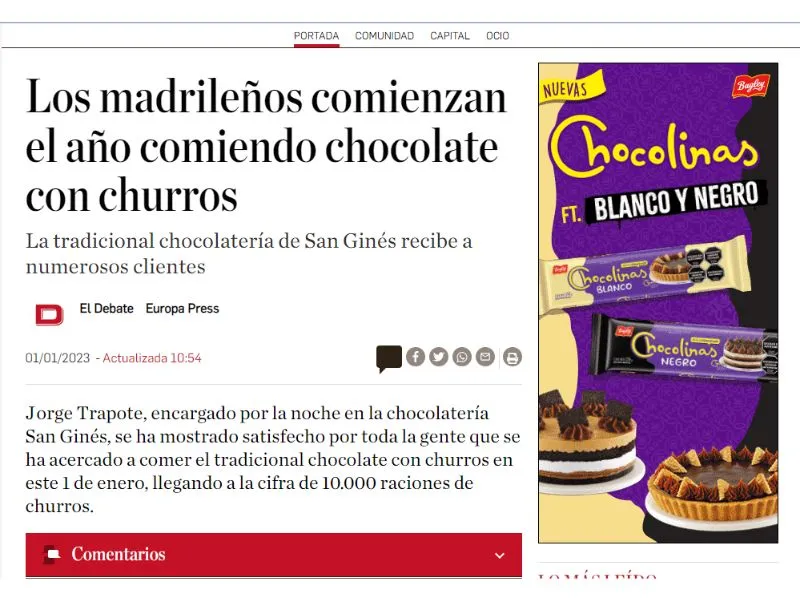 comienzo de año