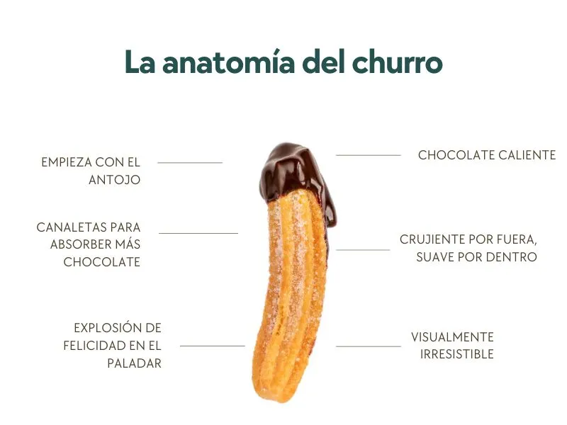 anatomía del churro