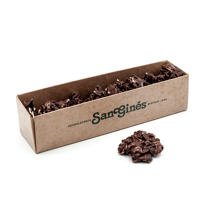Rocas de almendra con chocolate negro San Gines