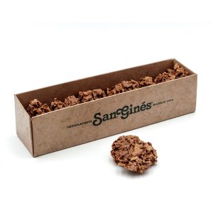 Rocas de barquillo y chocolate con leche San Gines