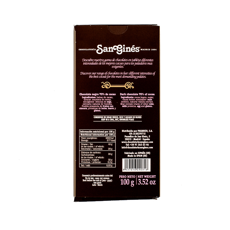 Tableta chocolate negro - Imagen 5